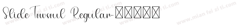 SlideTowsoul Regular字体转换